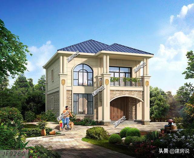 90平方米左右3款自建別墅設(shè)計(jì)圖，宅基地小，照樣建得漂亮高大上！