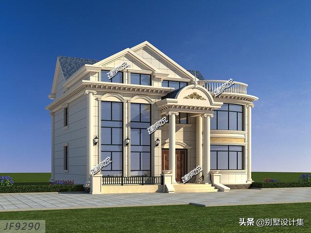 11x12米三層豪華歐式別墅設(shè)計圖，外觀豪華大氣上檔次，室內(nèi)布局合理