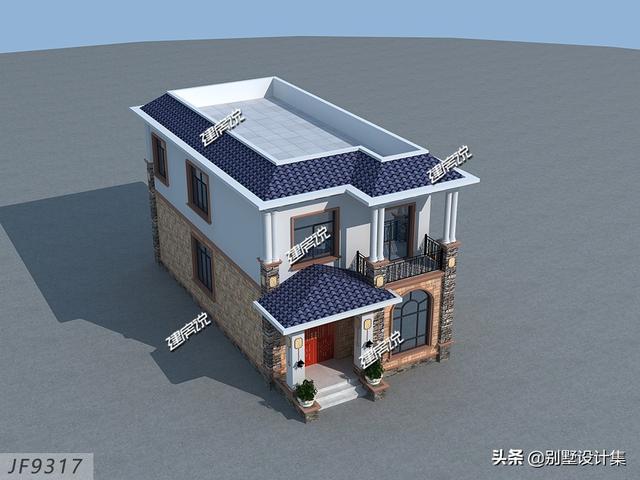 現(xiàn)代時(shí)尚二層別墅設(shè)計(jì)圖，還缺一個(gè)帥氣的男主人，漂亮的女主人