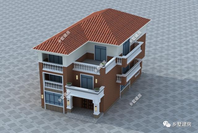 小開間農(nóng)村自建三層別墅設(shè)計圖，這款別墅即可滿足你的需求