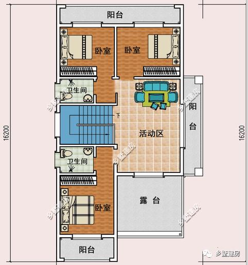 小開間農(nóng)村自建三層別墅設(shè)計圖，這款別墅即可滿足你的需求