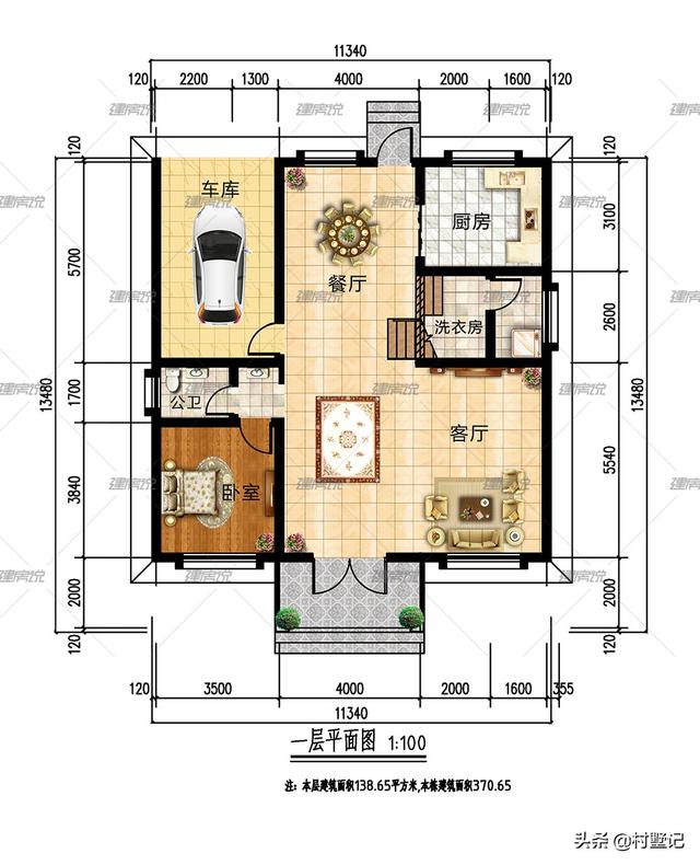 5款帶車庫農(nóng)村別墅設(shè)計圖，二層和三層都有，想建幾層任你選擇！