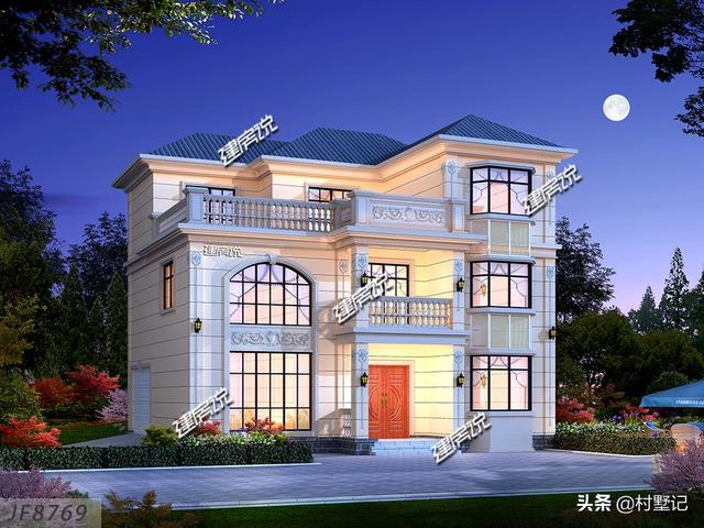 5款帶車庫農(nóng)村別墅設(shè)計圖，二層和三層都有，想建幾層任你選擇！