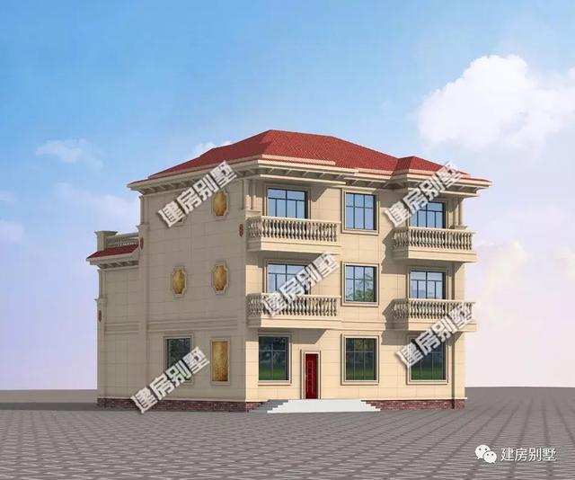 兩款帶堂屋三層自建房設(shè)計圖，第一棟35萬就能建，第二棟是豪宅