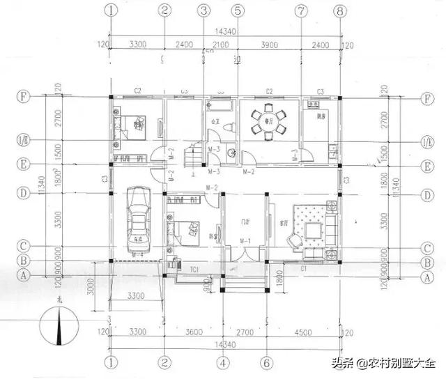 12款帶車庫的農(nóng)村別墅設(shè)計(jì)圖，既經(jīng)濟(jì)又實(shí)用，最低18萬就能建好