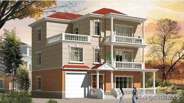 12款帶車庫的農(nóng)村別墅設(shè)計(jì)圖，既經(jīng)濟(jì)又實(shí)用，最低18萬就能建好