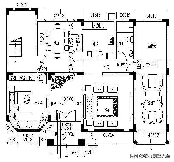 12款帶車庫的農(nóng)村別墅設(shè)計(jì)圖，既經(jīng)濟(jì)又實(shí)用，最低18萬就能建好
