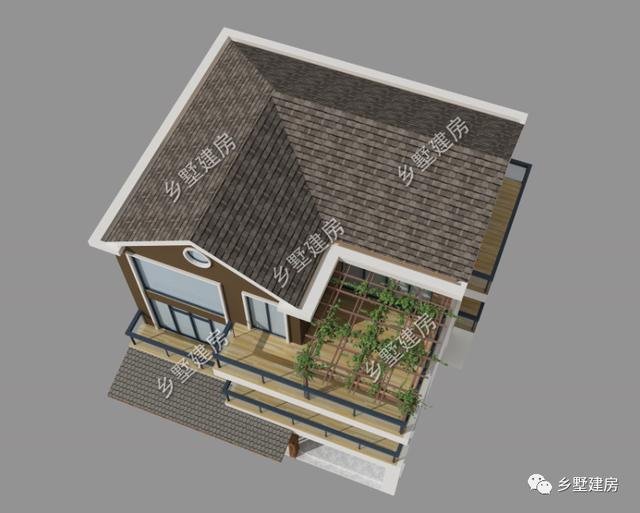 現代風三層農村別墅設計圖，簡約大氣，有強烈的時尚感