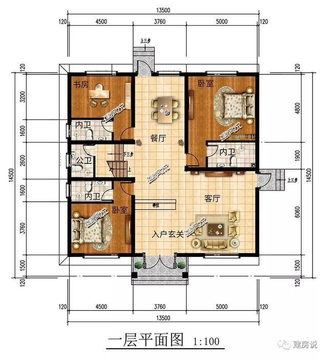 三層歐式別墅設(shè)計(jì)圖，建一套過很久都不會過時