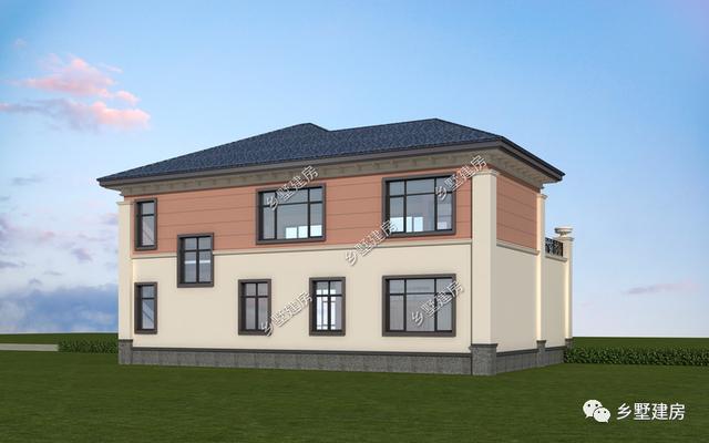 二層花園別墅設計圖，給人以清新自然的視覺感受