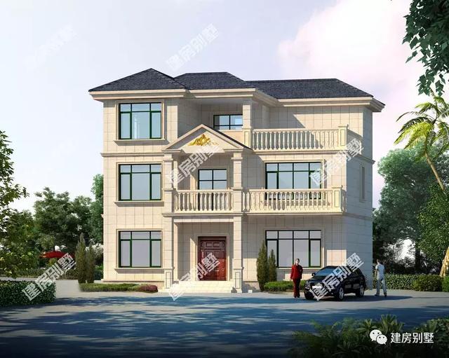 兩棟寬12米多的三層自建房設計圖，布局大氣、實用