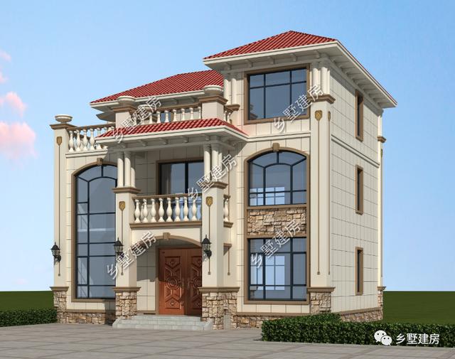 造價(jià)22萬農(nóng)村自建別墅設(shè)計(jì)圖，挑空客廳+大露臺(tái)，美觀實(shí)用