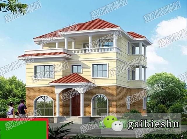 30萬13×11米豪華農(nóng)村自建房設計施工圖，帶豪華套間，居住舒適