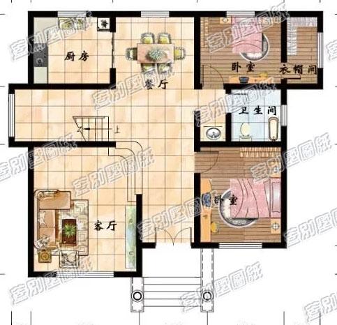 30萬13×11米豪華農(nóng)村自建房設計施工圖，帶豪華套間，居住舒適