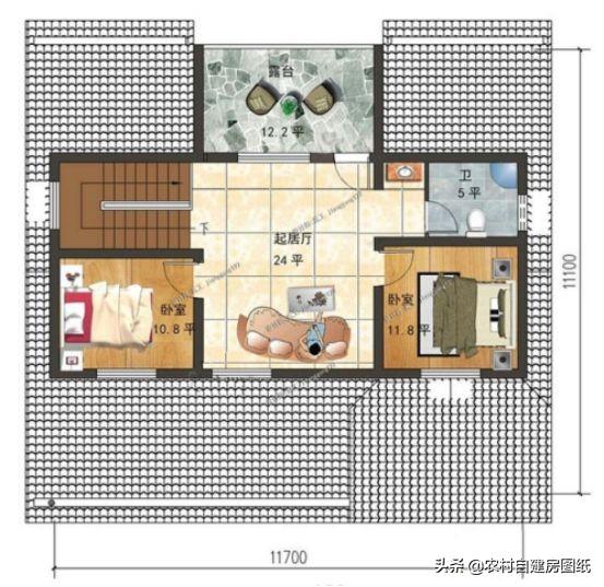 3款一層半農(nóng)村別墅計(jì)圖，設(shè)計(jì)造型別致，取材簡(jiǎn)單，易于建造。