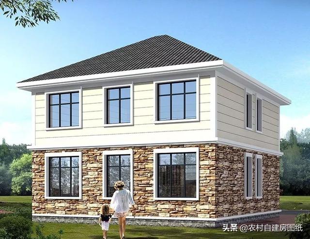 這款二層農(nóng)村小別墅設計圖，外觀精致漂亮，室內(nèi)設計的也非常舒適