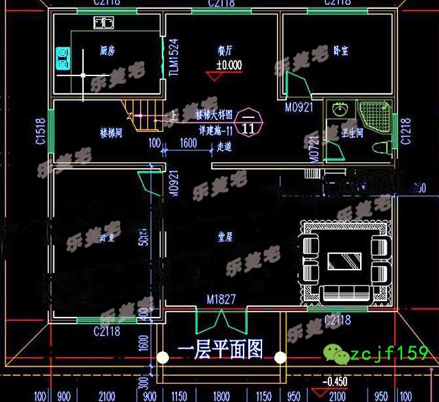 130平米農(nóng)村二層別墅施工圖及效果圖，簡(jiǎn)約經(jīng)濟(jì)