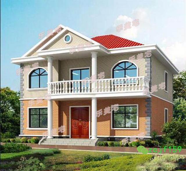 130平米農(nóng)村二層別墅施工圖及效果圖，簡(jiǎn)約經(jīng)濟(jì)