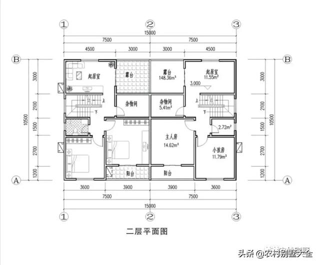 帶堂屋、庭院的農(nóng)村自建房設(shè)計(jì)圖，看了之后你一定會(huì)喜歡的