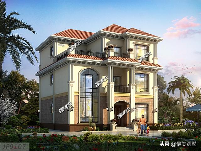 開間12米的別墅設(shè)計(jì)圖，非常具有參考價(jià)值，圖紙收藏起來(lái)，建房用得上