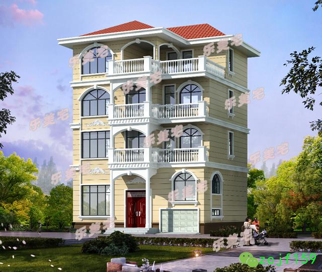 分享一款帶躍層設(shè)計(jì)的四層別墅戶型圖，農(nóng)村、鄉(xiāng)鎮(zhèn)上都適合建筑