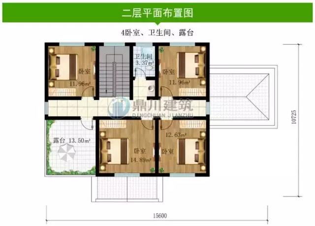 8款面寬15米的農村別墅設計圖，第1棟中式風格，第3棟帶車庫