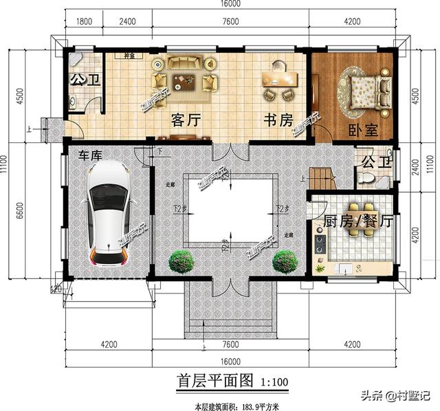 5款農(nóng)村自建別墅設(shè)計(jì)圖，每款都帶車庫(kù)，二層和三層任你選擇