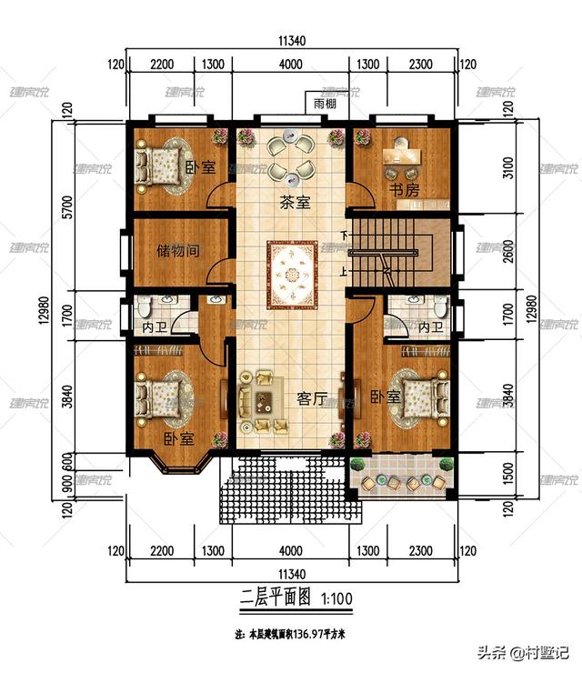 5款農(nóng)村自建別墅設(shè)計(jì)圖，每款都帶車庫(kù)，二層和三層任你選擇