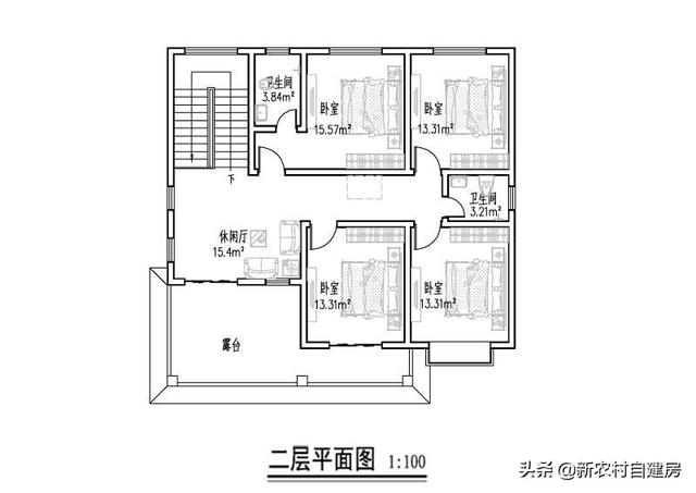 介紹一款農(nóng)村2層自建房設(shè)計(jì)圖，外觀新穎大氣