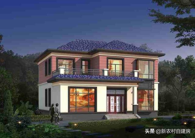 介紹一款農(nóng)村2層自建房設(shè)計(jì)圖，外觀新穎大氣