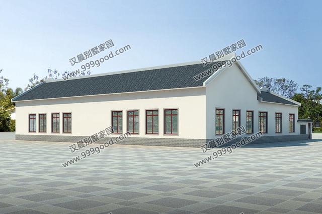 2款中式四合院農(nóng)村一層自建別墅設計圖，通過對傳統(tǒng)文化的發(fā)展和傳承，打造富有情趣的獨有的生活韻味