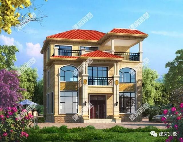 2棟簡(jiǎn)歐式風(fēng)格的農(nóng)村自建房設(shè)計(jì)圖，外觀漂亮，布局也是真的不錯(cuò)