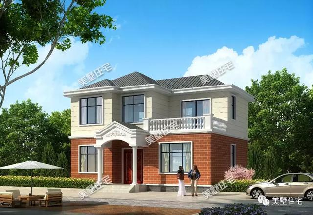 5套農(nóng)村別墅設(shè)計(jì)圖，占地面積都不超過120平，方方正正，簡(jiǎn)單實(shí)用