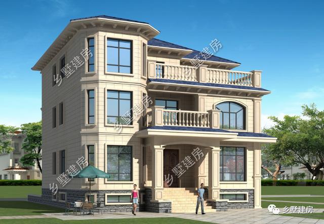 挑空客廳+多功能半地下室三層農(nóng)村自建房設(shè)計(jì)圖，基本可以滿足大多數(shù)人的需求