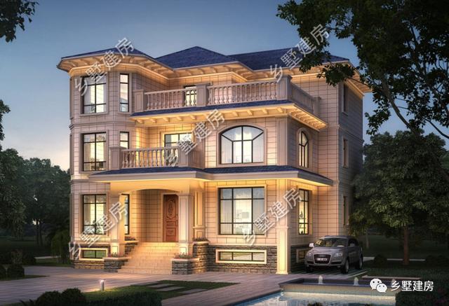 挑空客廳+多功能半地下室三層農(nóng)村自建房設(shè)計(jì)圖，基本可以滿足大多數(shù)人的需求