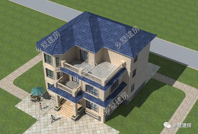 挑空客廳+多功能半地下室三層農(nóng)村自建房設(shè)計(jì)圖，基本可以滿足大多數(shù)人的需求