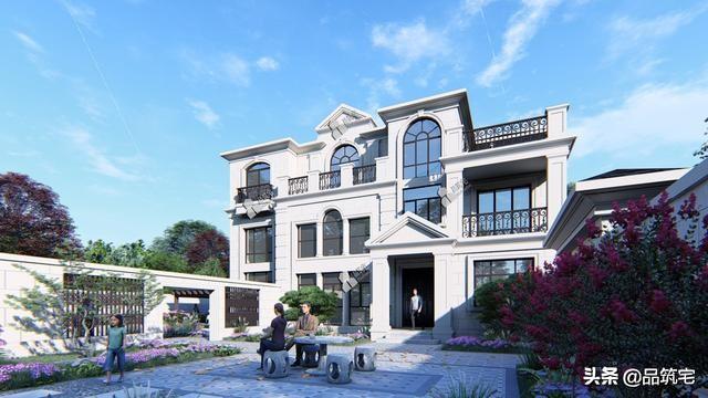 三層法式別墅設(shè)計圖，層次感豐富，法式細(xì)節(jié)細(xì)致到位，絕對的經(jīng)典