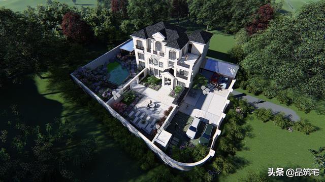 三層法式別墅設(shè)計圖，層次感豐富，法式細(xì)節(jié)細(xì)致到位，絕對的經(jīng)典