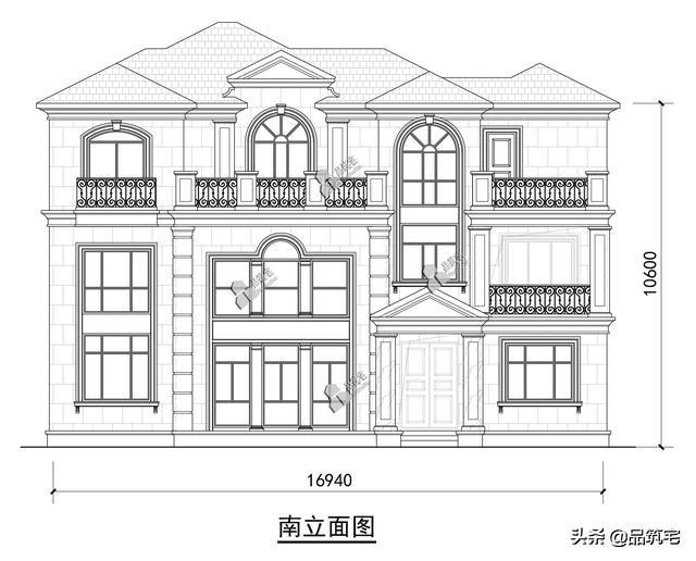 三層法式別墅設(shè)計圖，層次感豐富，法式細(xì)節(jié)細(xì)致到位，絕對的經(jīng)典