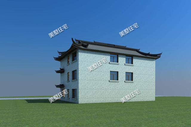 要建房還是中式別墅好，這款三層中式別墅設計圖，建成住一百年都不會過時