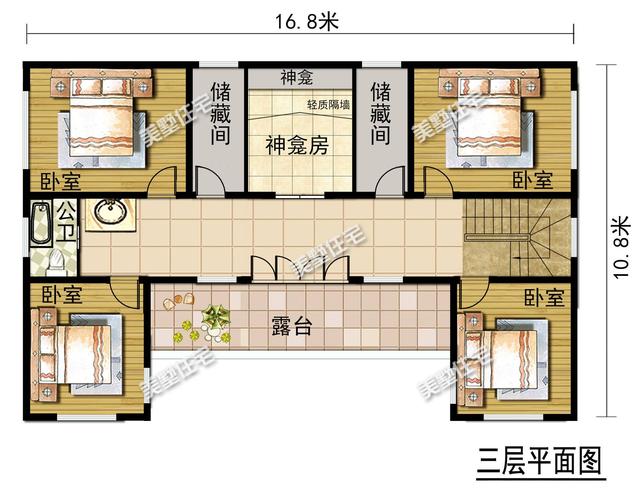 要建房還是中式別墅好，這款三層中式別墅設計圖，建成住一百年都不會過時