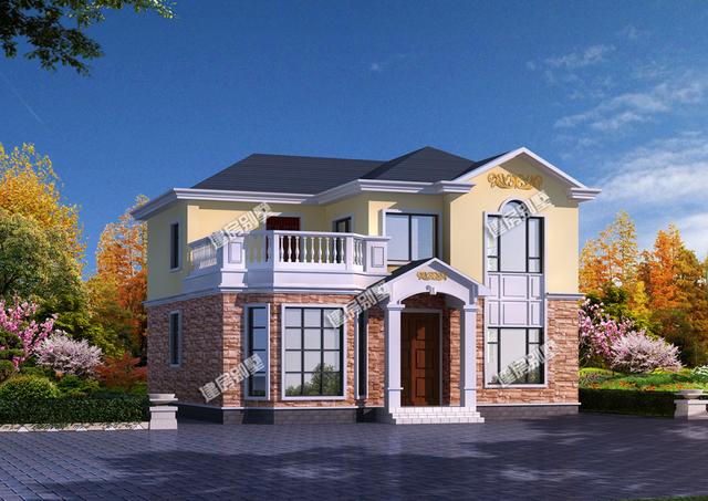 3棟開間11.2米別墅設計圖，外觀精致，戶型方方正正