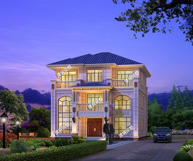 3棟開間11.2米別墅設計圖，外觀精致，戶型方方正正