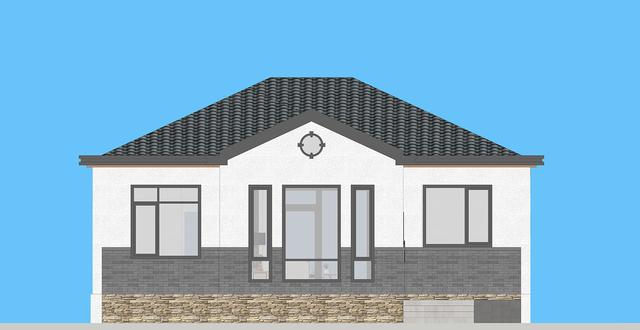 占地130平的農(nóng)村一層小別墅設(shè)計圖紙，現(xiàn)代風(fēng)格的獨棟別墅