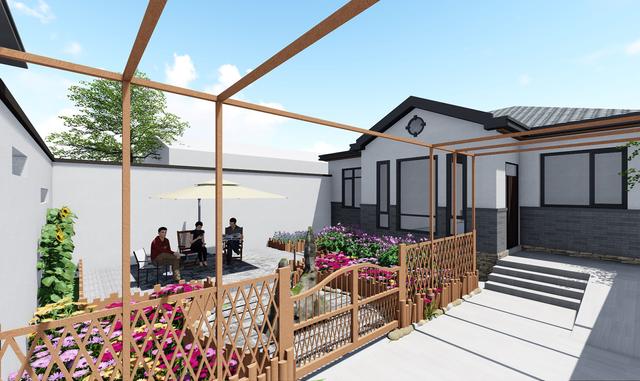 占地130平的農(nóng)村一層小別墅設(shè)計圖紙，現(xiàn)代風(fēng)格的獨棟別墅