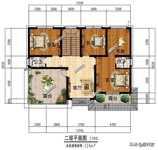 分享幾款二層別墅設(shè)計圖，選一款別墅建在老家，經(jīng)濟(jì)又實用