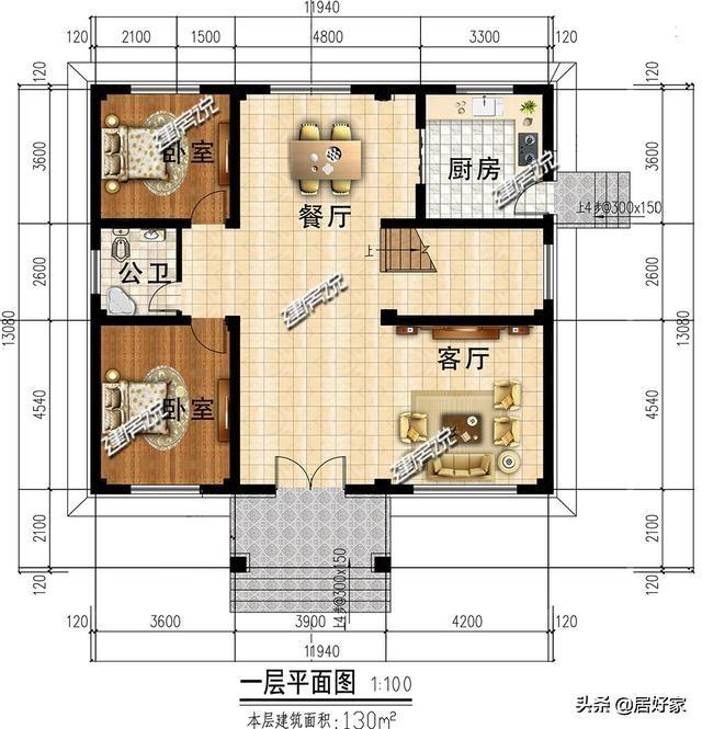分享幾款二層別墅設(shè)計圖，選一款別墅建在老家，經(jīng)濟(jì)又實用