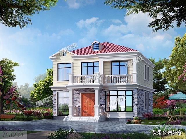 分享幾款二層別墅設(shè)計圖，選一款別墅建在老家，經(jīng)濟(jì)又實用