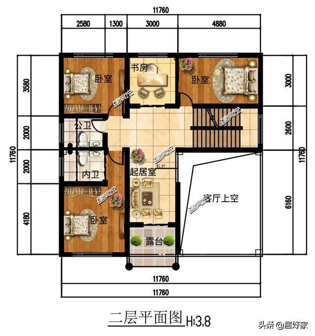 分享幾款二層別墅設(shè)計圖，選一款別墅建在老家，經(jīng)濟(jì)又實用