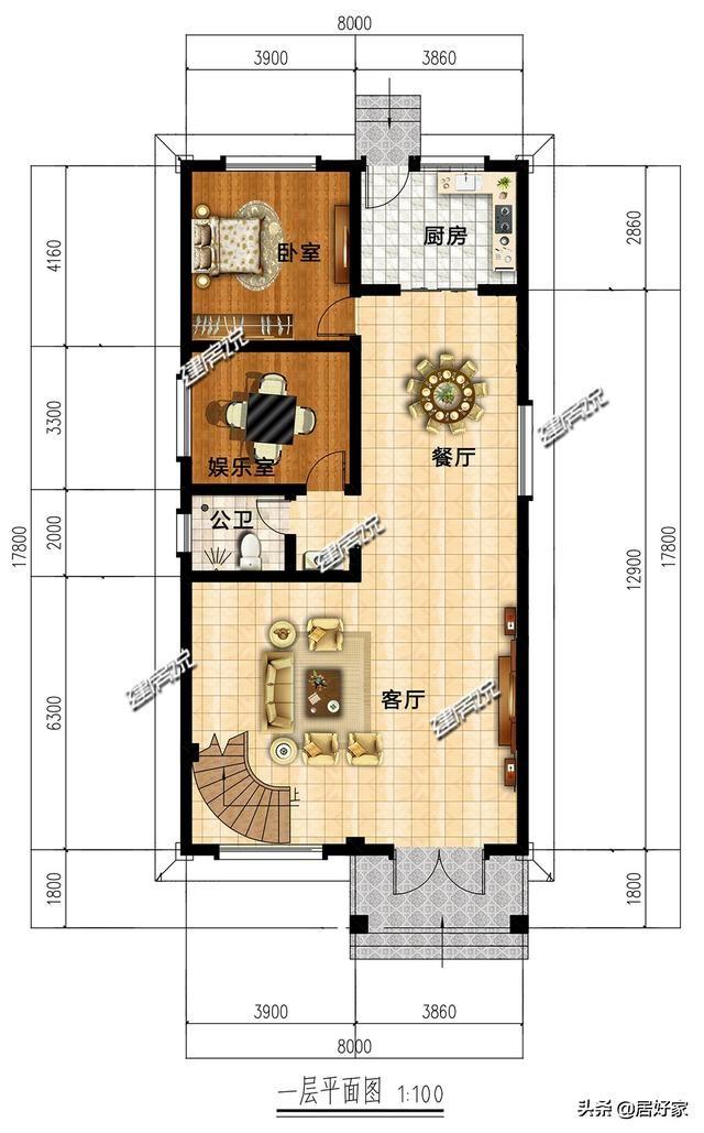 分享幾款二層別墅設(shè)計圖，選一款別墅建在老家，經(jīng)濟(jì)又實用